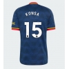 Camisa de Futebol Arsenal Ezri Konsa #15 Equipamento Secundário 2026-27 Manga Curta Camisa de Futebol Arsenal Ezri Konsa #15 Equipamento Secundário 2026-27 Manga Curta